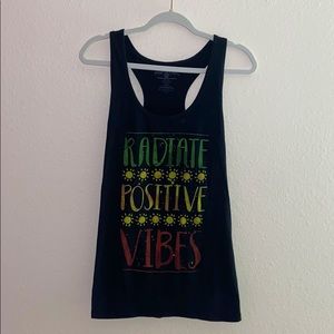 Rasta colored graphic tank top ✨